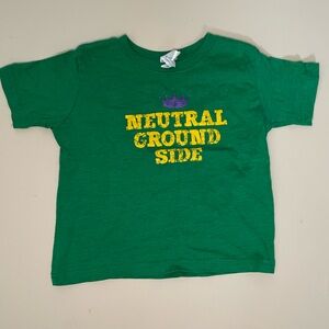 Unisex 2T Neutral Ground Side Mardi Gras shirt